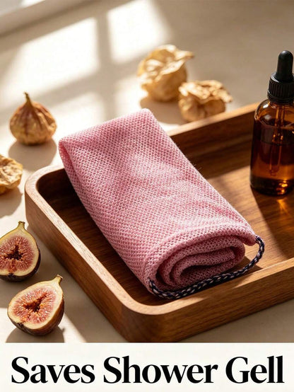 Long Mesh Exfoliating Bath Towel Set