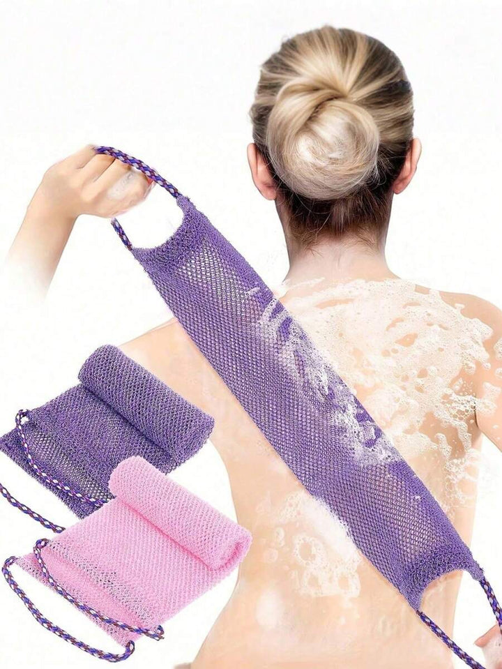Long Mesh Exfoliating Bath Towel Set