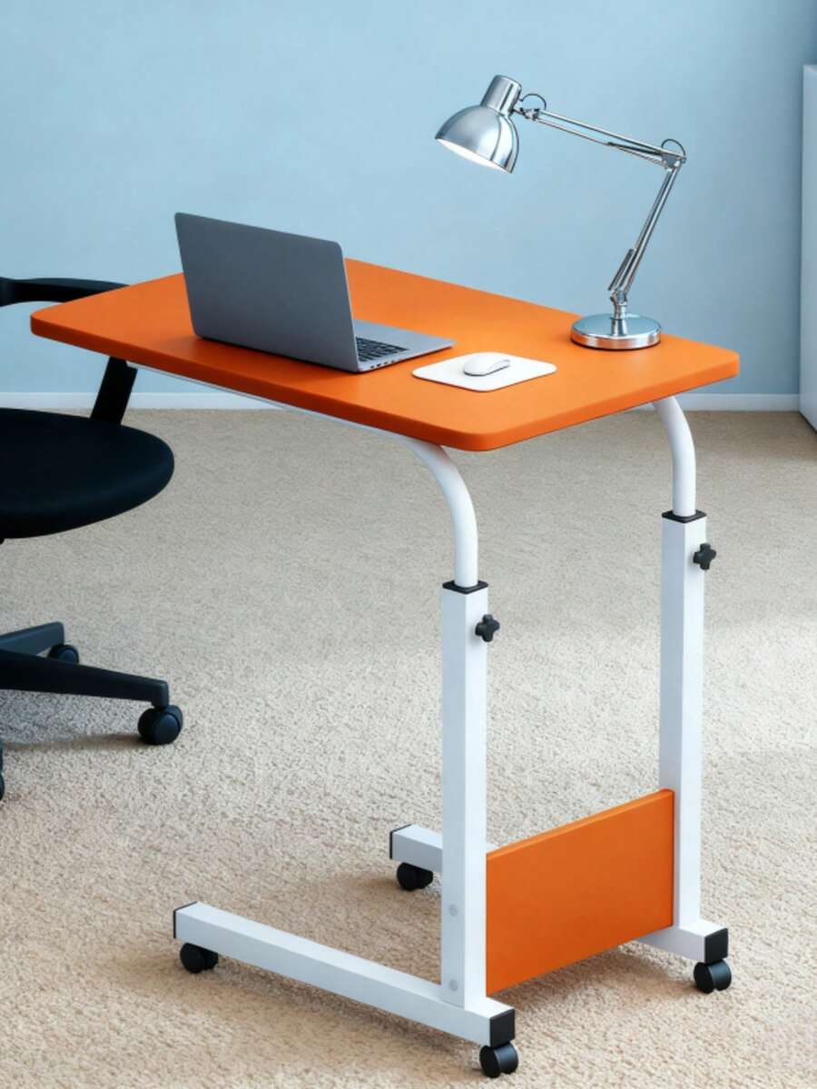 Height-Adjustable Mobile Bedside Desk