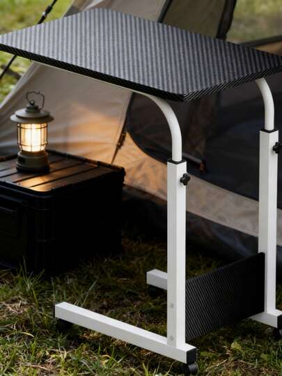Height-Adjustable Mobile Bedside Desk