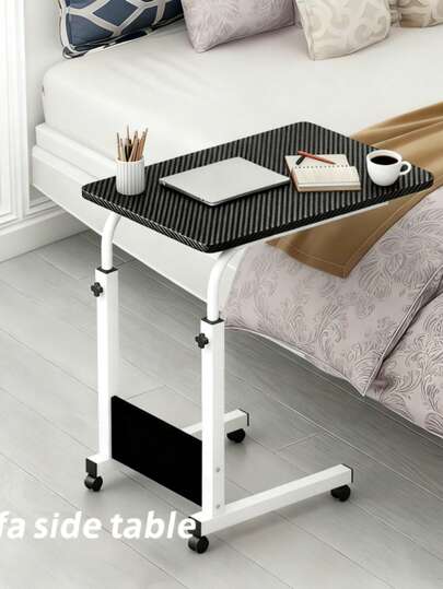 Height-Adjustable Mobile Bedside Desk