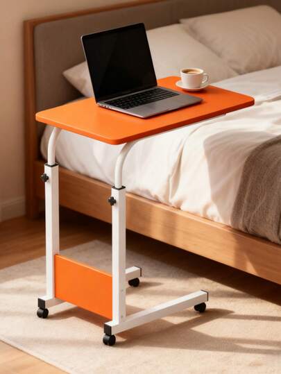 Height-Adjustable Mobile Bedside Desk