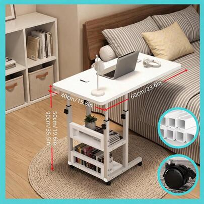 Height-Adjustable Mobile Laptop Desk