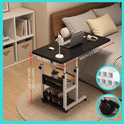 Height-Adjustable Mobile Laptop Desk