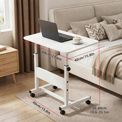 Height-Adjustable Mobile Laptop Desk