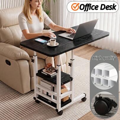 Height-Adjustable Mobile Laptop Desk