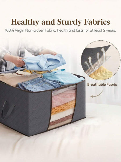 Foldable Clothes & Bedding Storage Bags — 2 Pack