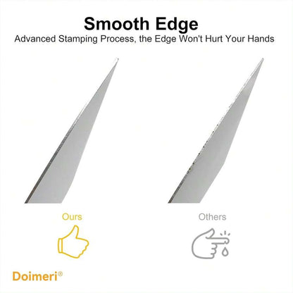 Stainless Steel Putty Knife Set — 6 Pieces