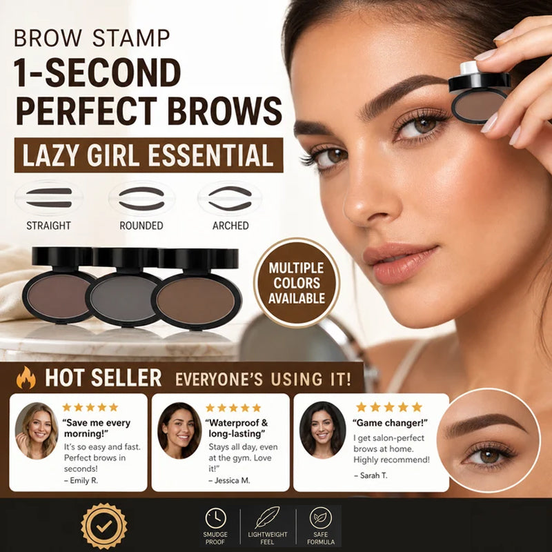✨Buy 2 Get 1 Free🖌️50K+ Sold!!!🖤Eyebrow Stamp Powder Kit with Applicator Brush