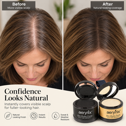 🔥 50% OFF | Aerynix Hair Shadow Powder – Instantly Fuller-Looking Hair