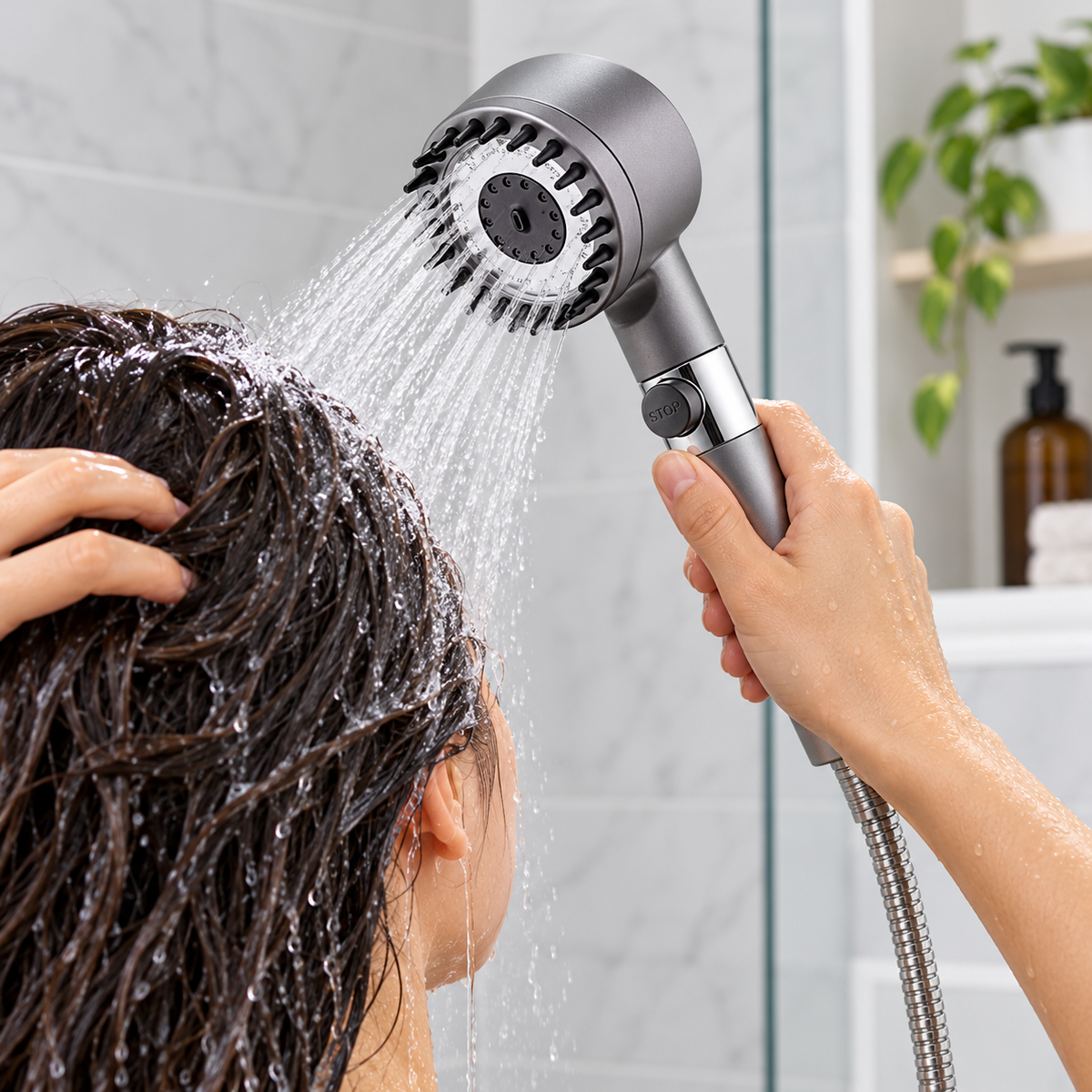 🚿 50% OFF | High-Pressure Handheld Shower Head with Massage-Style Tips