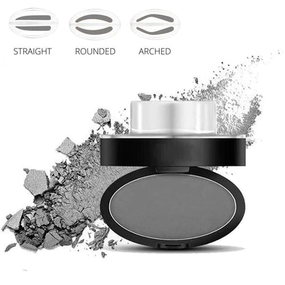 ✨Buy 2 Get 1 Free🖌️50K+ Sold!!!🖤Eyebrow Stamp Powder Kit with Applicator Brush