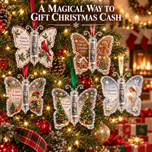 🦋Christmas Cash Gift Butterfly Ornament🎄✨