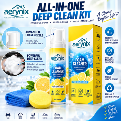 💦4-in-1 Multi-Enzyme Foam Cleaner