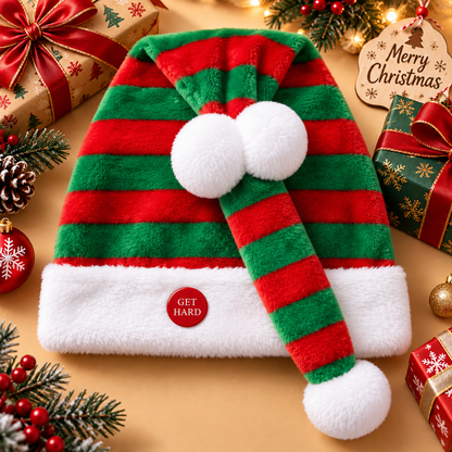 ✨🎅 Animated Naughty Santa Hat | Funny Christmas Party Hat✨