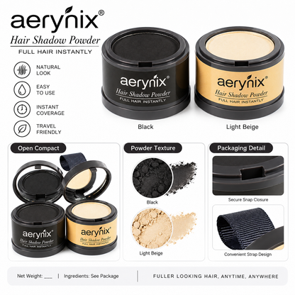 🔥 50% OFF | Aerynix Hair Shadow Powder – Instantly Fuller-Looking Hair