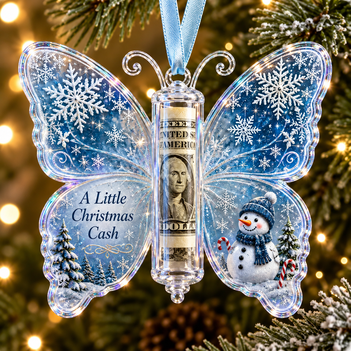 🦋Christmas Cash Gift Butterfly Ornament🎄✨