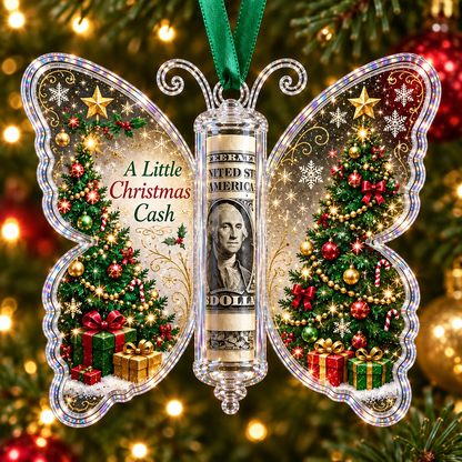 🦋Christmas Cash Gift Butterfly Ornament🎄✨