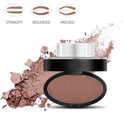 ✨Buy 2 Get 1 Free🖌️50K+ Sold!!!🖤Eyebrow Stamp Powder Kit with Applicator Brush