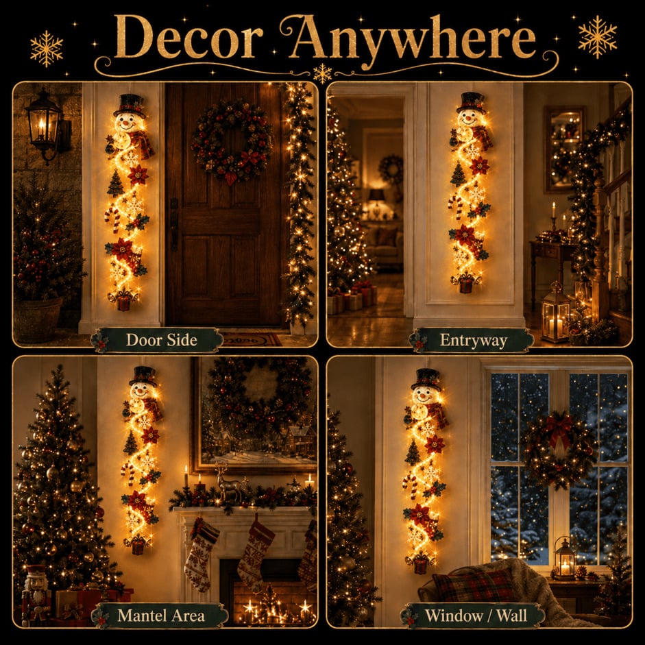 ⏳ Last day! 59% OFF – 🎅 Glowing Christmas Door Hanger