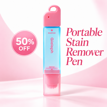Portable stain remover pen with brush, 50% off