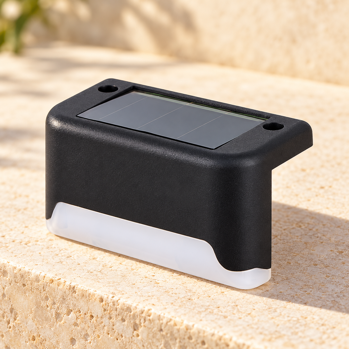 Solar step light - styled product closeup